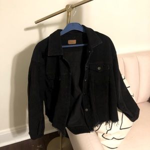 Grey Bandit Black Corduroy Jacket